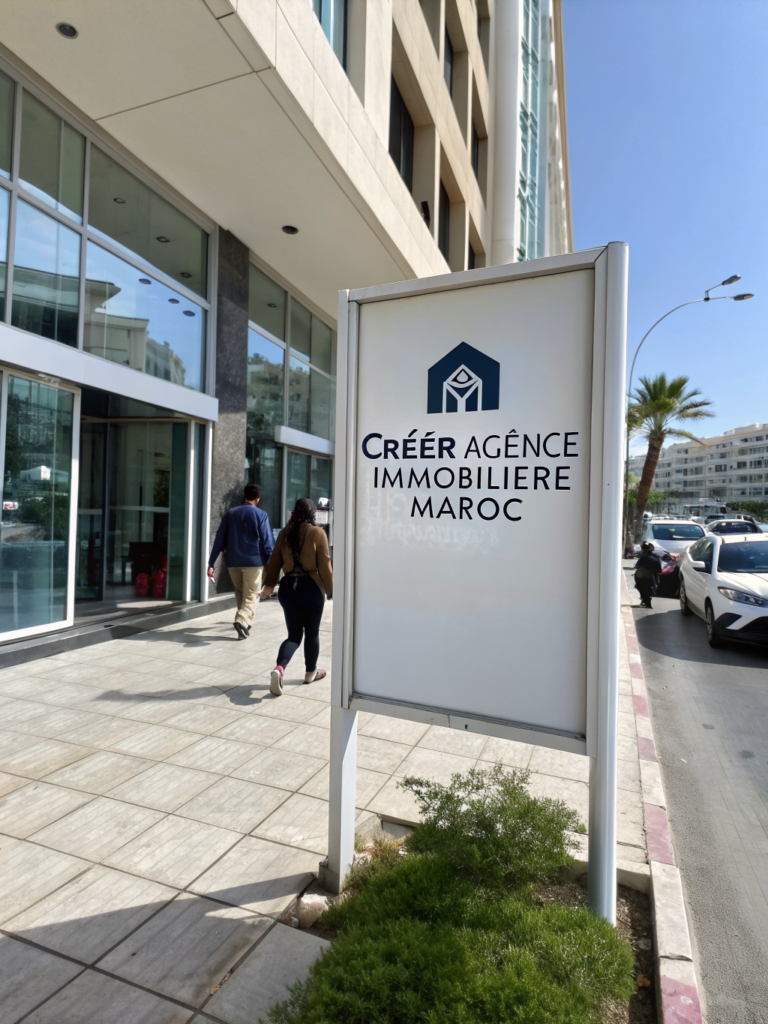 créer agence immobilière maroc
